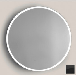 Зеркало, Bertocci, Design, круглое, шв 600*600, с подсветкой, цвет рамы-черный матовый