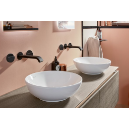 Раковина, Villeroy&Boch, Loop&Friends, шгв 380*380*120, отверстия для смесителя-отсутствуют, CeramicPlus, цвет-альпийский белый