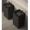 Раковина, DEA Design, Pedestal Basin, шгв 495*455*880, отверстия для смесителя-отсутствуют, цвет-Smoky Black