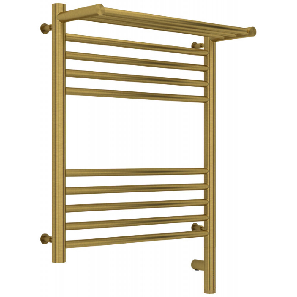 Полотенцесушитель, Сунержа, Богема 3.0, с 1 полкой, шгв 532*214*724, нижнее справа, МЭМ, цвет-латунь состаренная