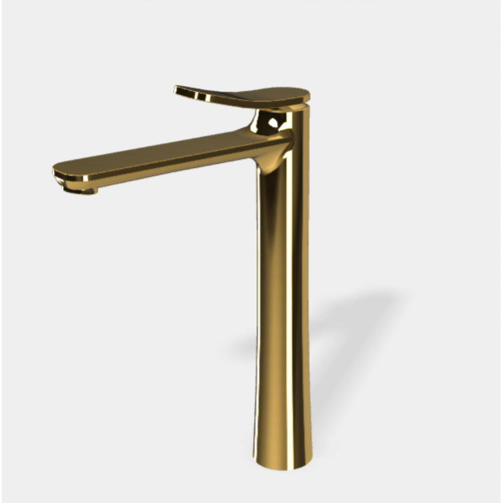 Смеситель для раковины, Fima Carlo Frattini, Flo', цвет-золото