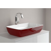 Раковина, Villeroy&Boch, Artis, шгв 580*385*130, отверстия для смесителя-отсутствуют, цвет снаружи/внутри-Bordeaux/белый