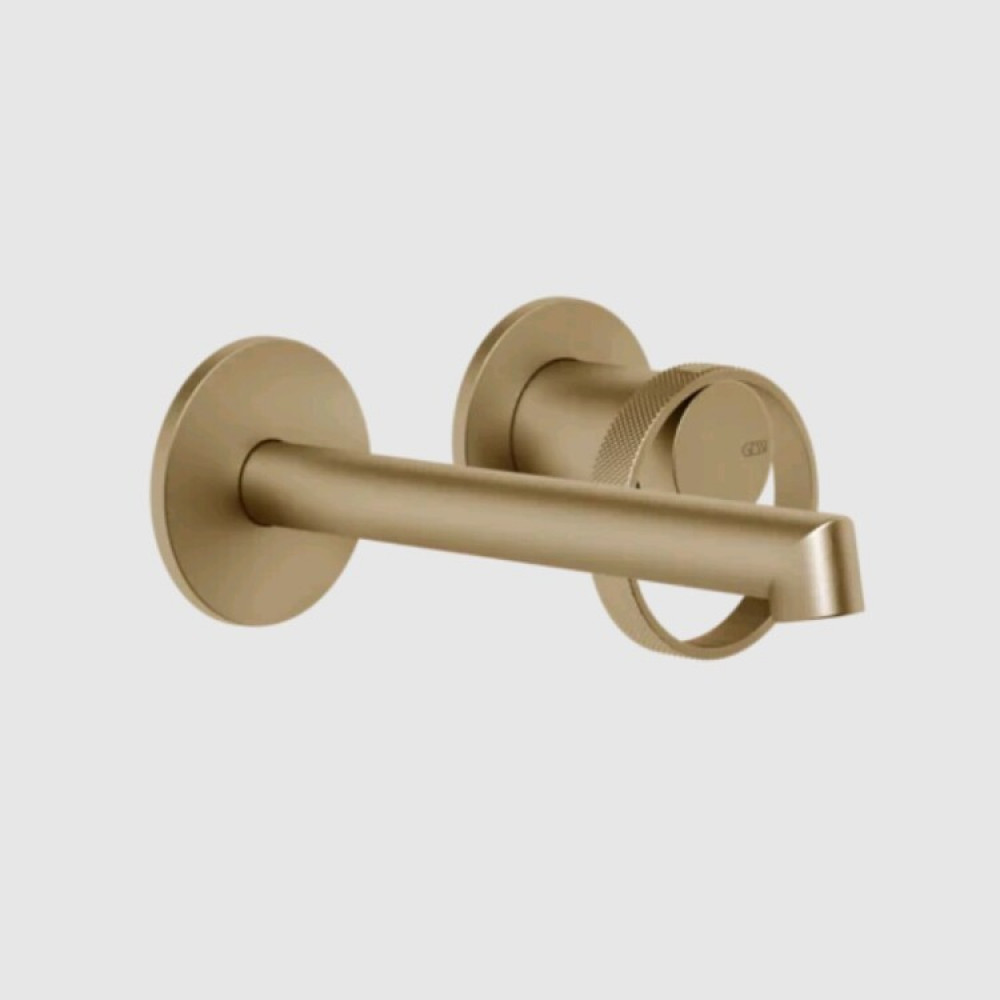 Смеситель для раковины, Gessi, Anello, цвет-Warm Bronze Br. PVD