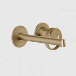 Смеситель для раковины, Gessi, Anello, цвет-Warm Bronze Br. PVD