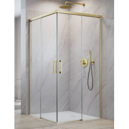 Дверь, Radaway, Idea KDD, шв 900*2005, петли-справа, золото брашированное, цвет стекла-прозрачный, Easy Clean