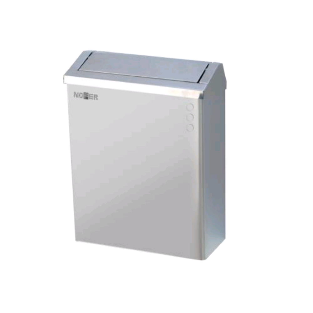 Контейнер для мусора, Nofer, шгв 367*160*496, цвет-сталь матовая