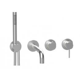 Смеситель для ванны и душа, Almar, Water Control Modular, с переключателем на 2-3 положения, цвет-Stainless Steel AISI 316 (Товар заказной, возврату не подлежит)