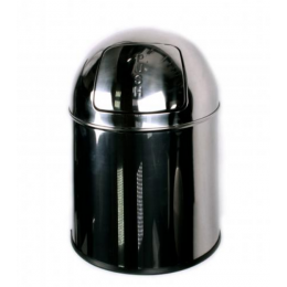 Ведро, Nofer, шгв 200*200*400, с крышкой push-open, цвет-сталь (Steel)