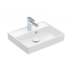 Раковина, Villeroy&Boch, Collaro, шгв 500*400*150, отверстия для смесителя-1, цвет-альпийский белый