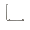 Поручень, Nofer, прямой настенный поручень с углом 90°, шгв 600*38*600, цвет-сталь