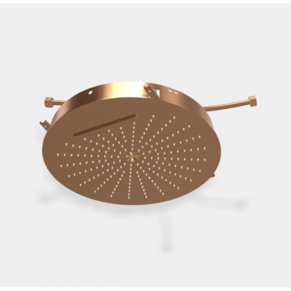 Верхний душ, Fima Carlo Frattini, Showerhead, 400*400, цвет-брашированная янтарная бронза