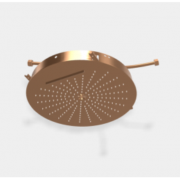 Верхний душ, Fima Carlo Frattini, Showerhead, 400*400, цвет-брашированная янтарная бронза