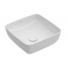 Раковина, Villeroy&Boch, Artis, шгв 410*410*125, отверстия для смесителя-отсутствуют, CeramicPlus, цвет-альпийский белый