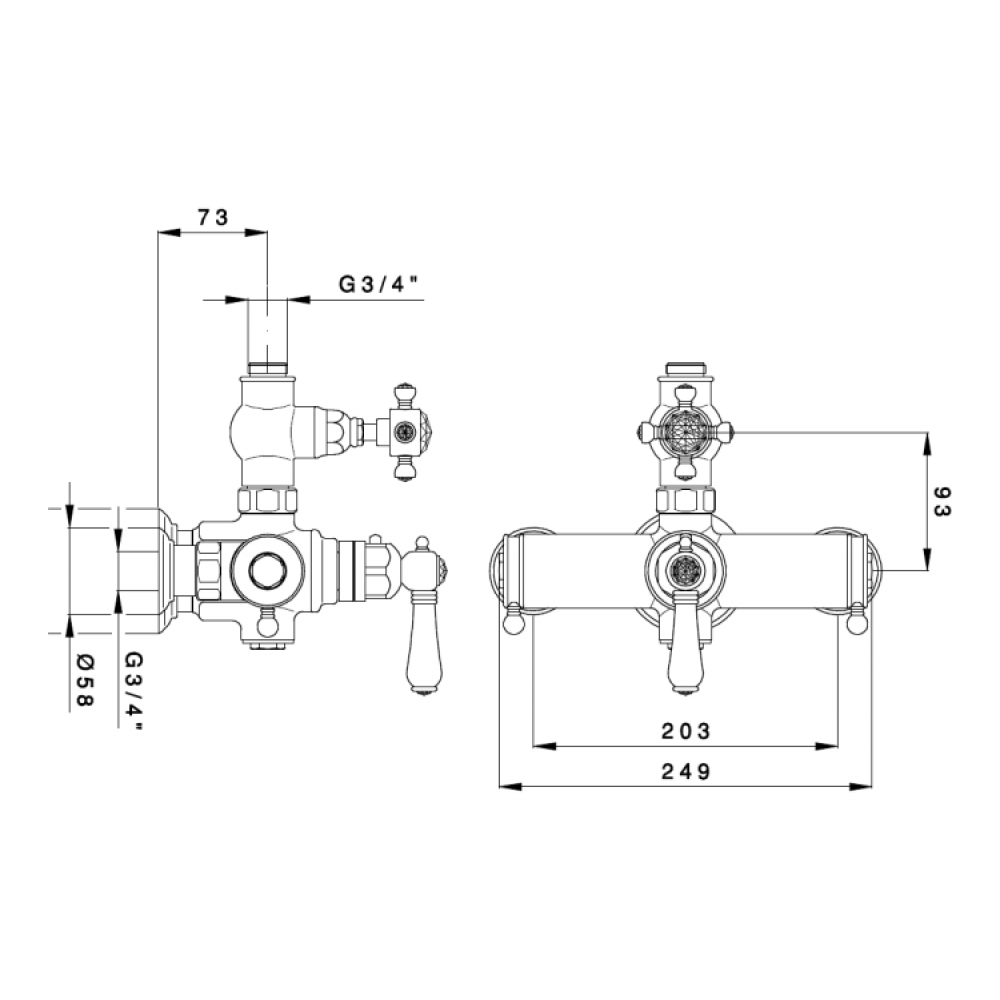 Смеситель для душа, Nicolazzi, Teide, цвет-золото сатинированное (Satin Gold)