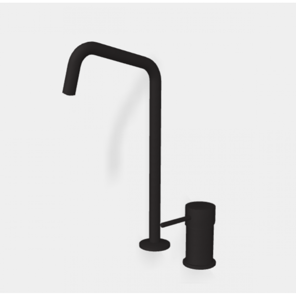 Смеситель для раковины, Fima Carlo Frattini, Spillo Up, цвет-черный матовый