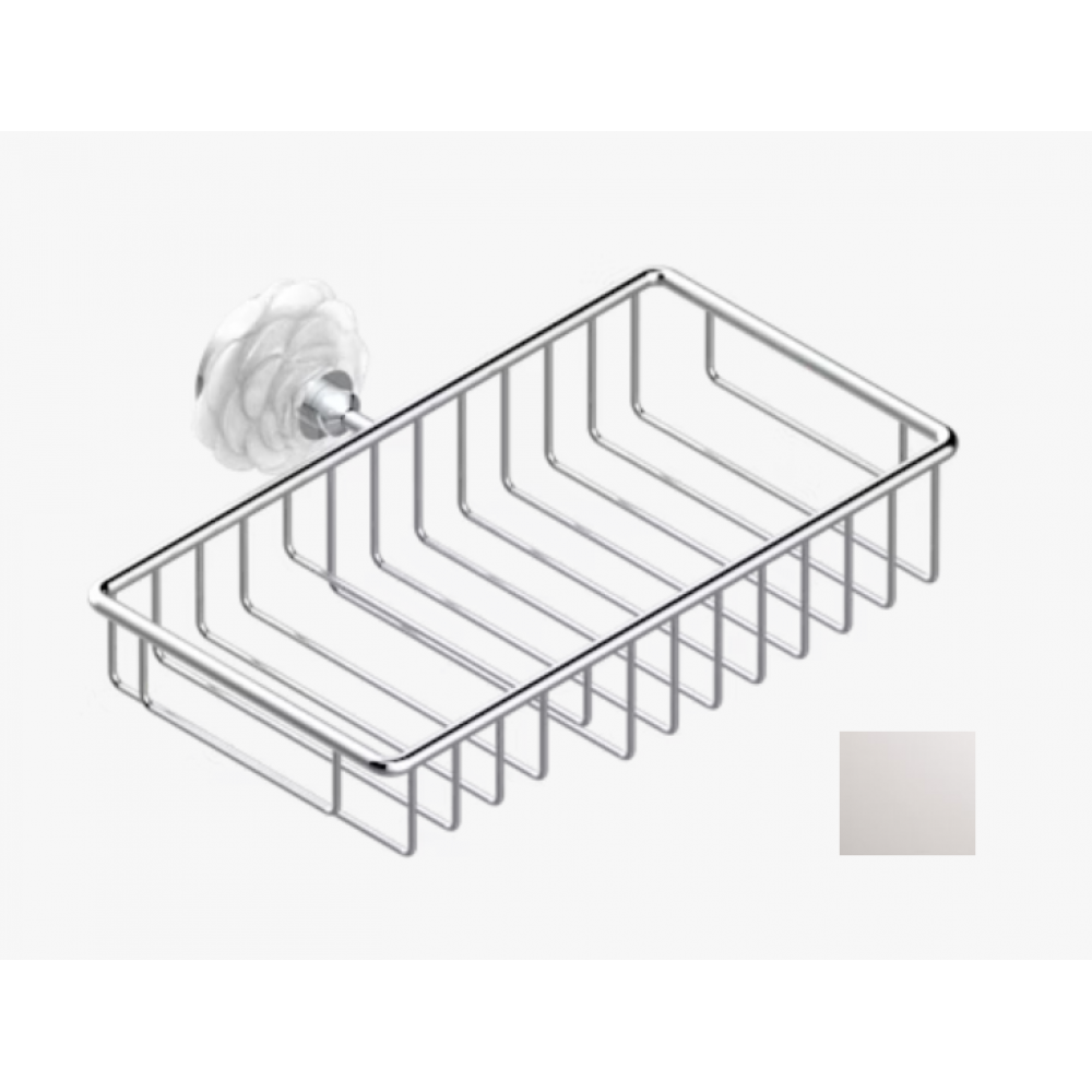 Мыльница, THG, Camélia Clear crystal, шгв 240*179*80.5, цвет-никель