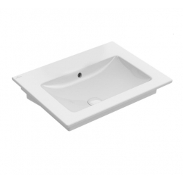 Раковина, Villeroy&Boch, Venticello, шгв 650*500*120, отверстия для смесителя-отсутствуют, цвет-альпийский белый