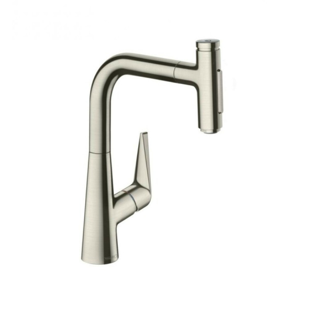 Смеситель для кухни, Hansgrohe, Talis Select M51, цвет-сталь