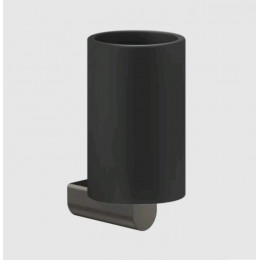 Стакан, Gessi, Rilievo, шгв 75*100*150, черный/Black Metal Brushed PVD