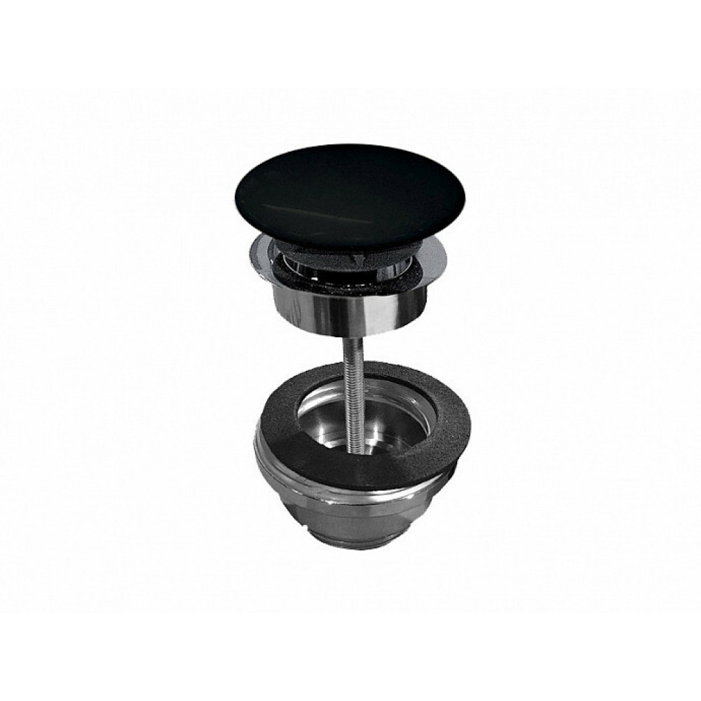 Донный клапан, Scarabeo, для раковин, 1 1/4", цвет-хром/Ardesia