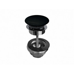 Донный клапан, Scarabeo, для раковин, 1 1/4", цвет-хром/Ardesia