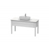 Тумба для консоли, Duravit, Luv, шгв 1388*570*743, раковина-необходимо заказать, цвет-белый шелковисто-матовый