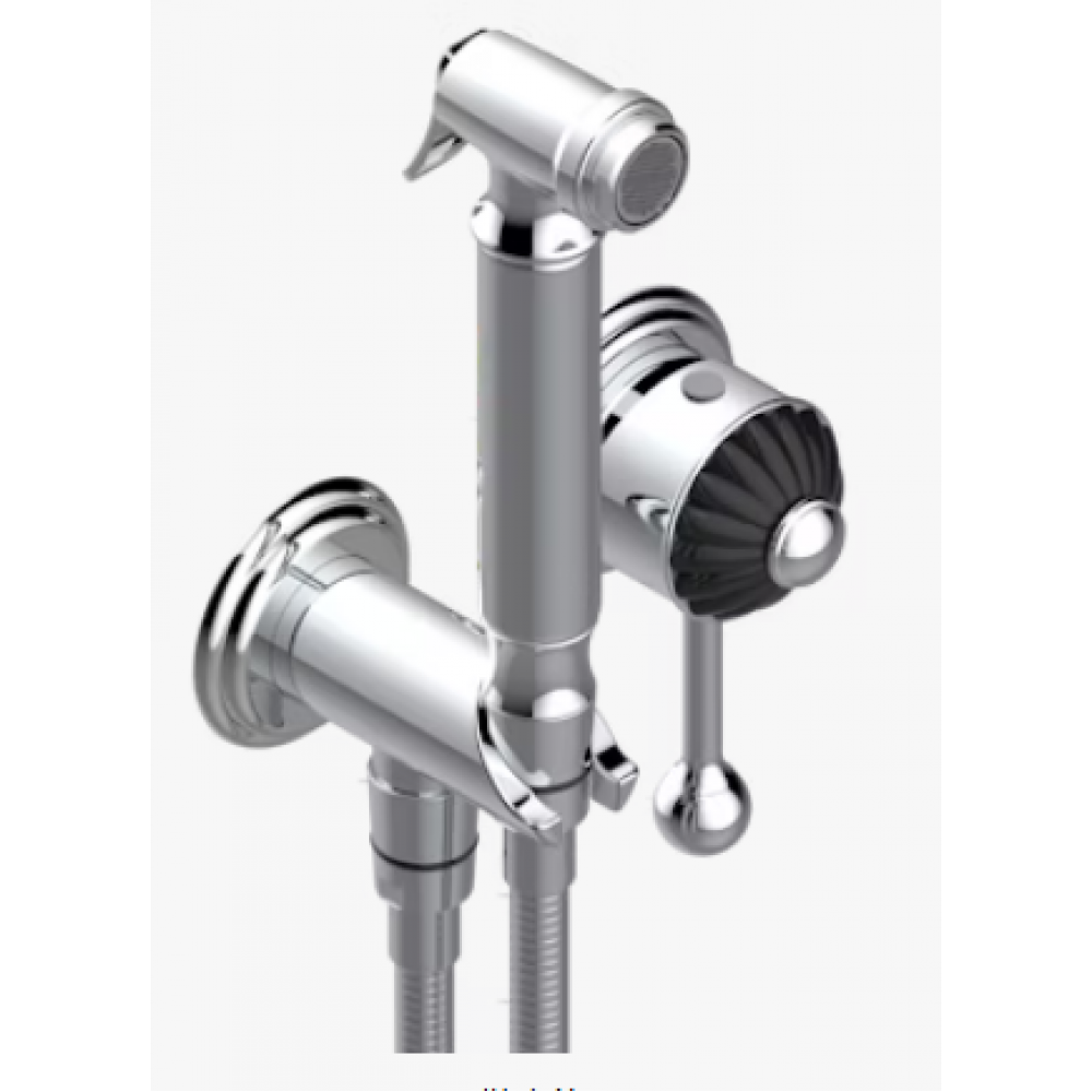 Гигиенический душ, THG, Jaipur Black Onyx, цвет-хром