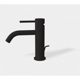 Смеситель для раковины, Fima Carlo Frattini, Spillo Up, цвет-черный матовый