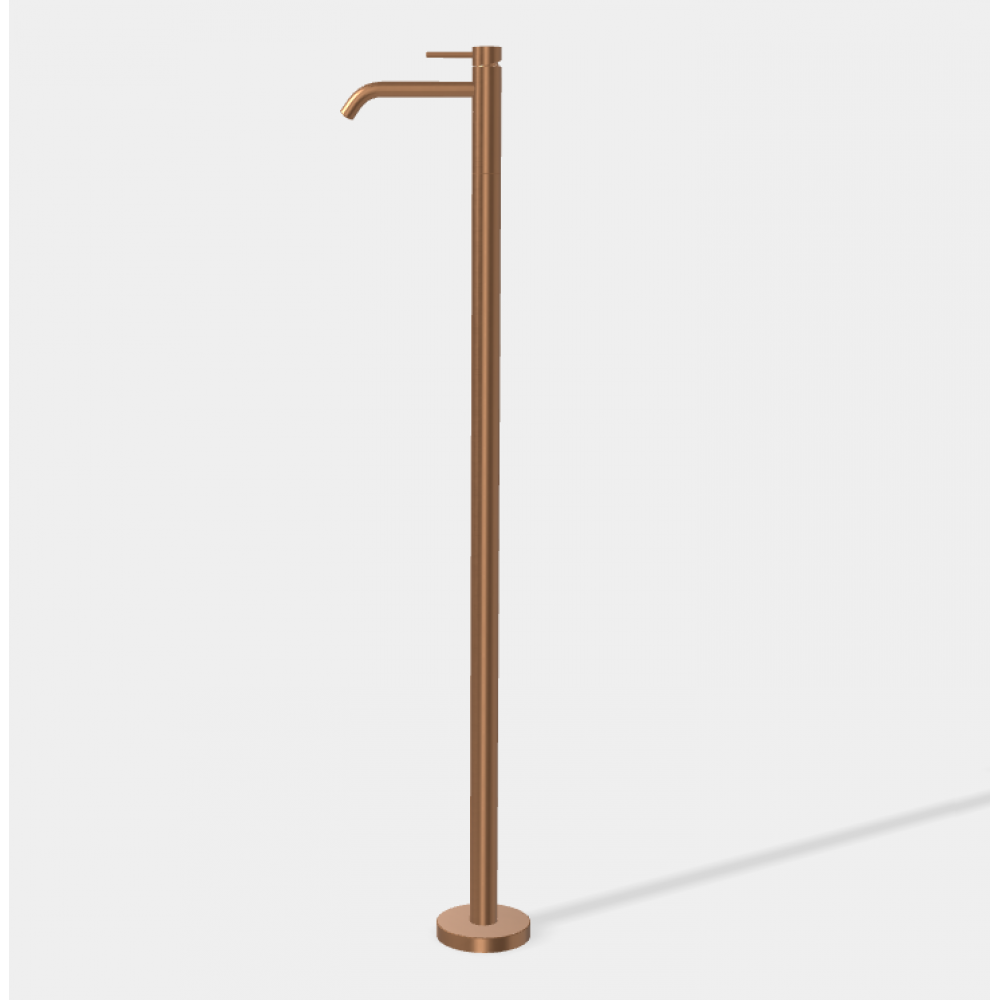 Смеситель для раковины, Fima Carlo Frattini, Spillo Up, цвет-бронза брашированная янтарная