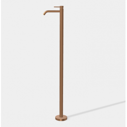 Смеситель для раковины, Fima Carlo Frattini, Spillo Up, цвет-бронза брашированная янтарная