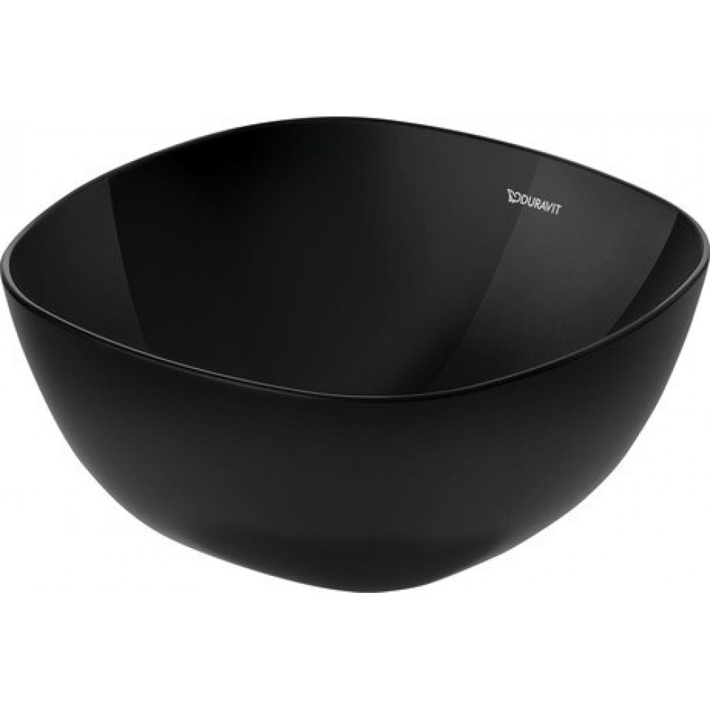 Раковина, Duravit, Aurena, шгв 350*350*165, отверстия для смесителя-отсутствуют, HygieneGlaze, цвет-черный