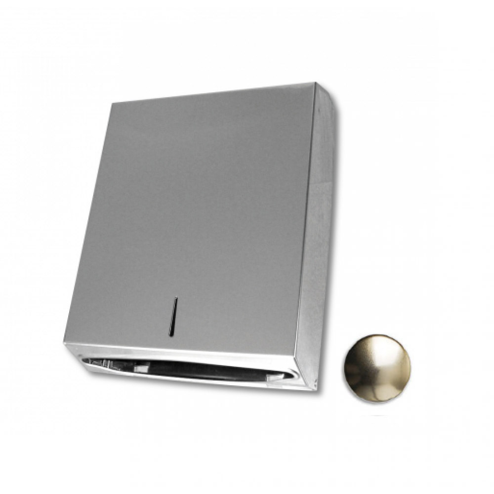 Диспенсер для бумажных полотенец, 3SC, Hotel & Hotel, ш 280, цвет-латунь сатинированная матовая