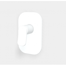 Смеситель для душа, Fima Carlo Frattini, Flo', на 1 потребитель, цвет-белый матовый