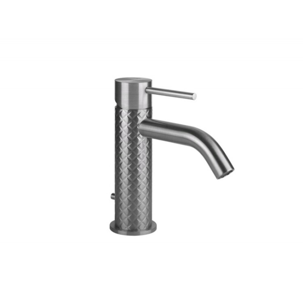Смеситель для раковины, Gessi, Intreccio, цвет-Steel Brushed