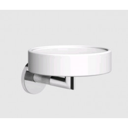 Мыльница, Gessi, Anello, шгв 115*127*79, цвет-хром/белый