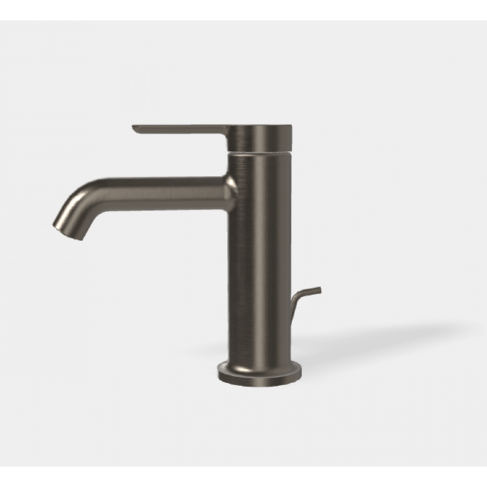 Смеситель для раковины, Fima Carlo Frattini, Snap, цвет-брашированный черный хром