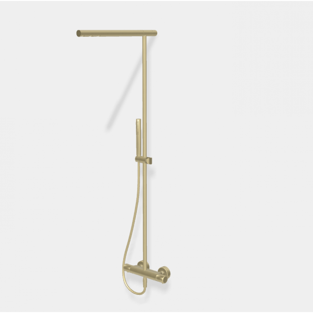 Душевая стойка, Fima Carlo Frattini, Shower column, цвет-шампань брашированная