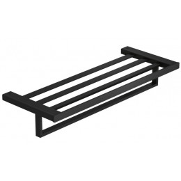 Полотенцедержатель, Kludi, VELA C, с полкой, шгв 600*252*113, цвет-черный матовый (Matt Black, Nero Opaco)