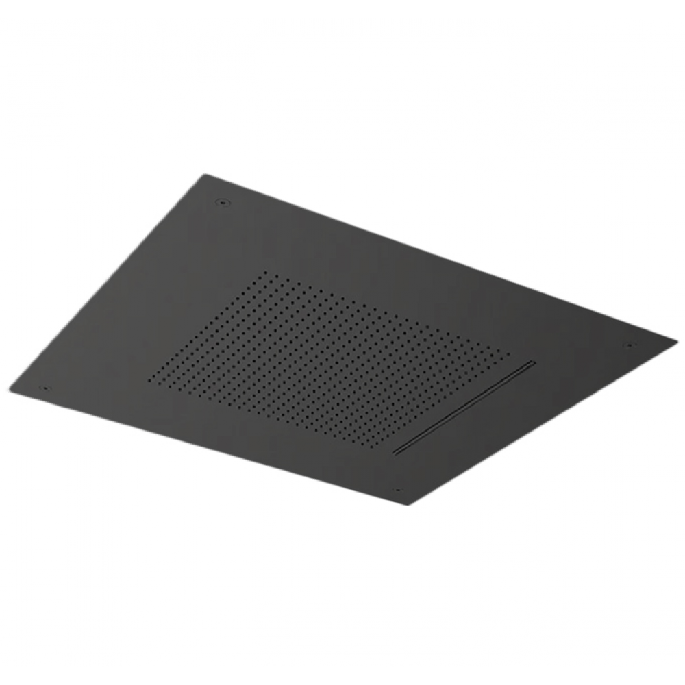 Верхний душ, Almar, Velvet, 498*498, цвет-Absolute Black Brushed PVD (Товар заказной, возврату не подлежит)