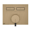 Смеситель для душа, Gessi, HI-FI, на 2 потребителя, цвет-Warm Bronze Brushed PVD