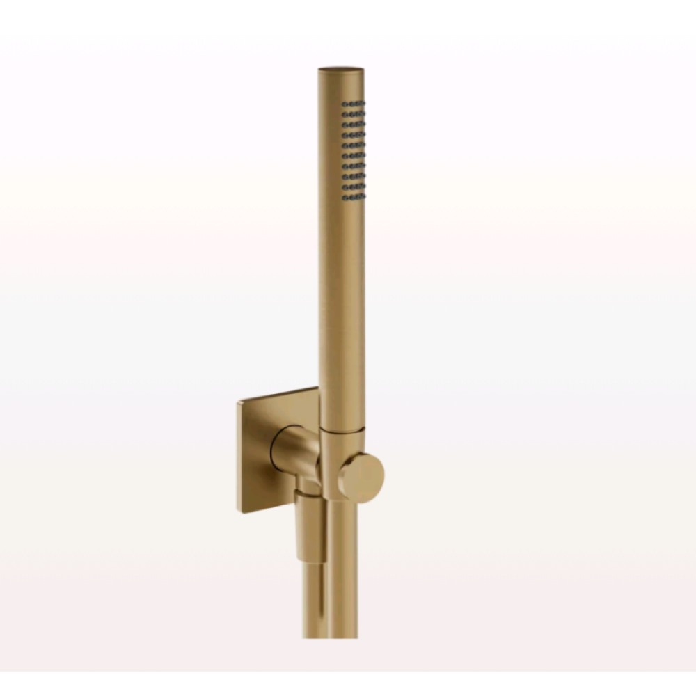 Душевой набор, Gessi, Inverso Bath&Shower, цвет-Warm Bronze Brushed PVD