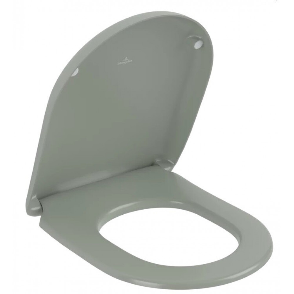 Сиденье для унитаза, Villeroy&Boch, Antao, шг 373*445, CeramicPlus, цвет-Morning Green