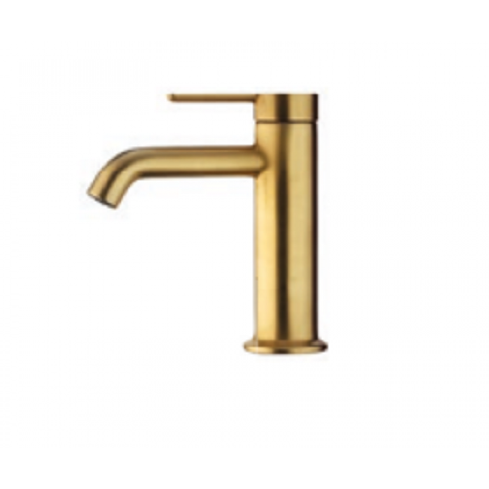 Смеситель для раковины, Fima Carlo Frattini, Snap, цвет-золото брашированное