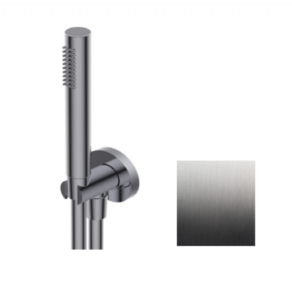 Душевой набор, Ritmonio, цвет-Brushed Black Chrome