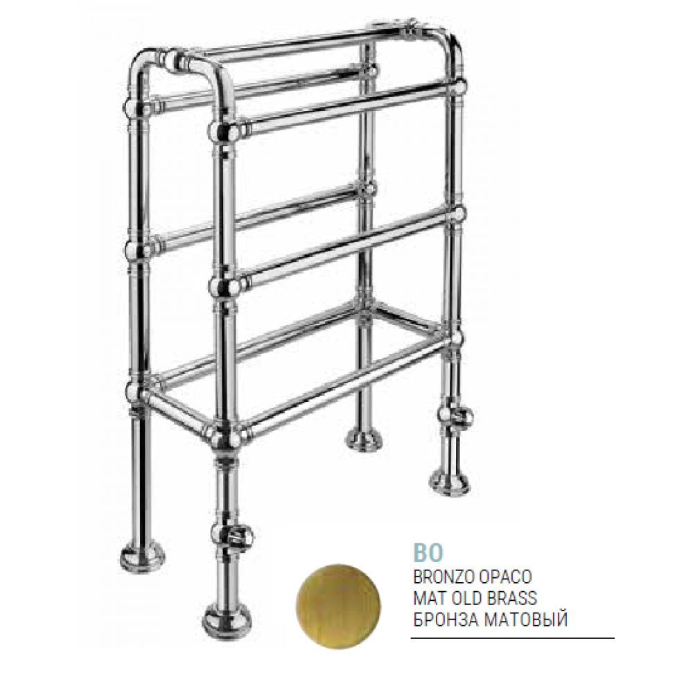 Полотенцесушитель, Margaroli, Armonia, шгв 625*310*925, цвет-бронза матовая