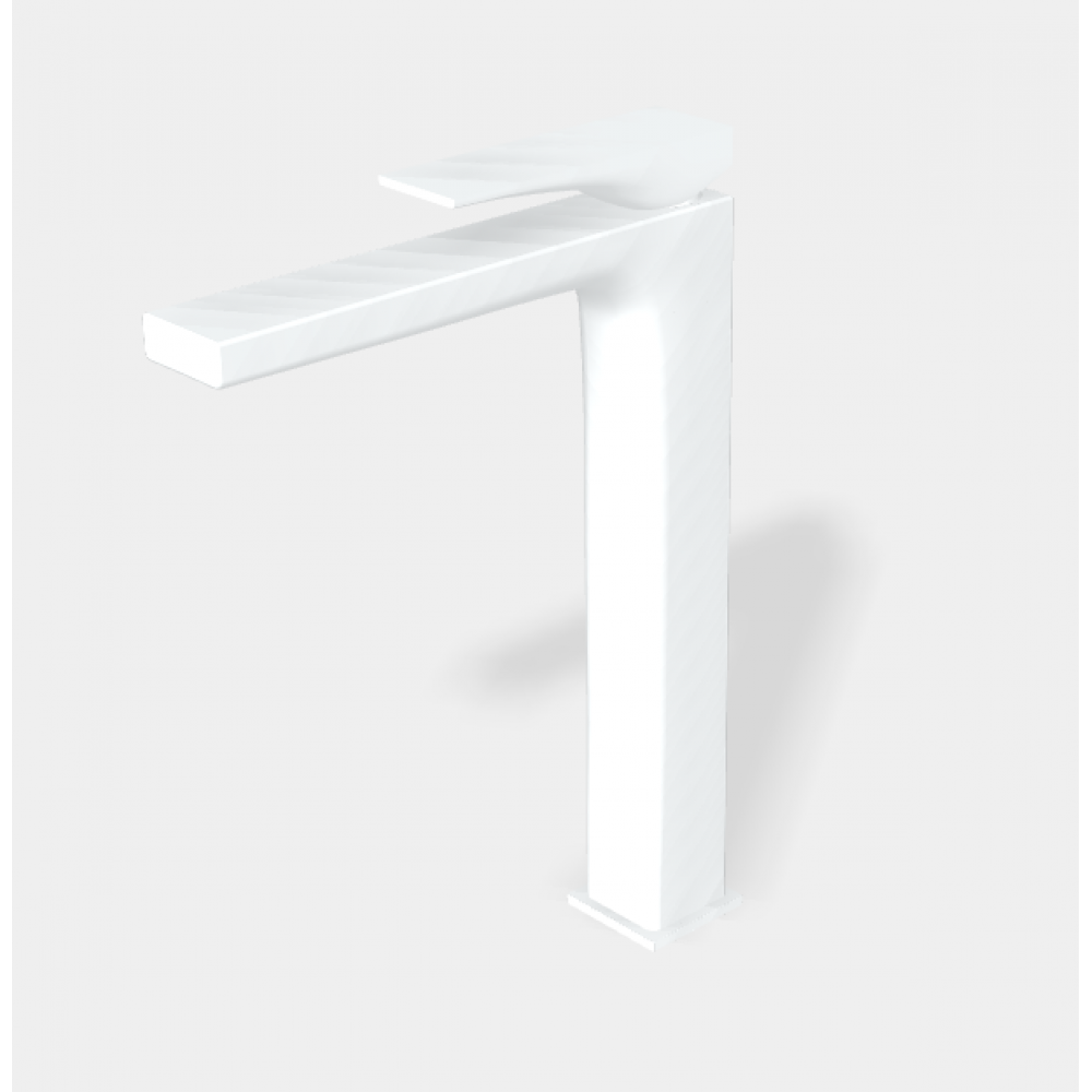 Смеситель для раковины, Fima Carlo Frattini, Zeta, цвет-белый матовый