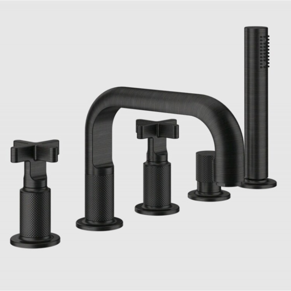 Смеситель для ванны и душа, Gessi, Inciso, цвет-Aged Bronze