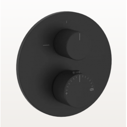 Смеситель для душа, Gessi, Ingranaggio, на 2 потребителя, цвет-черный матовый