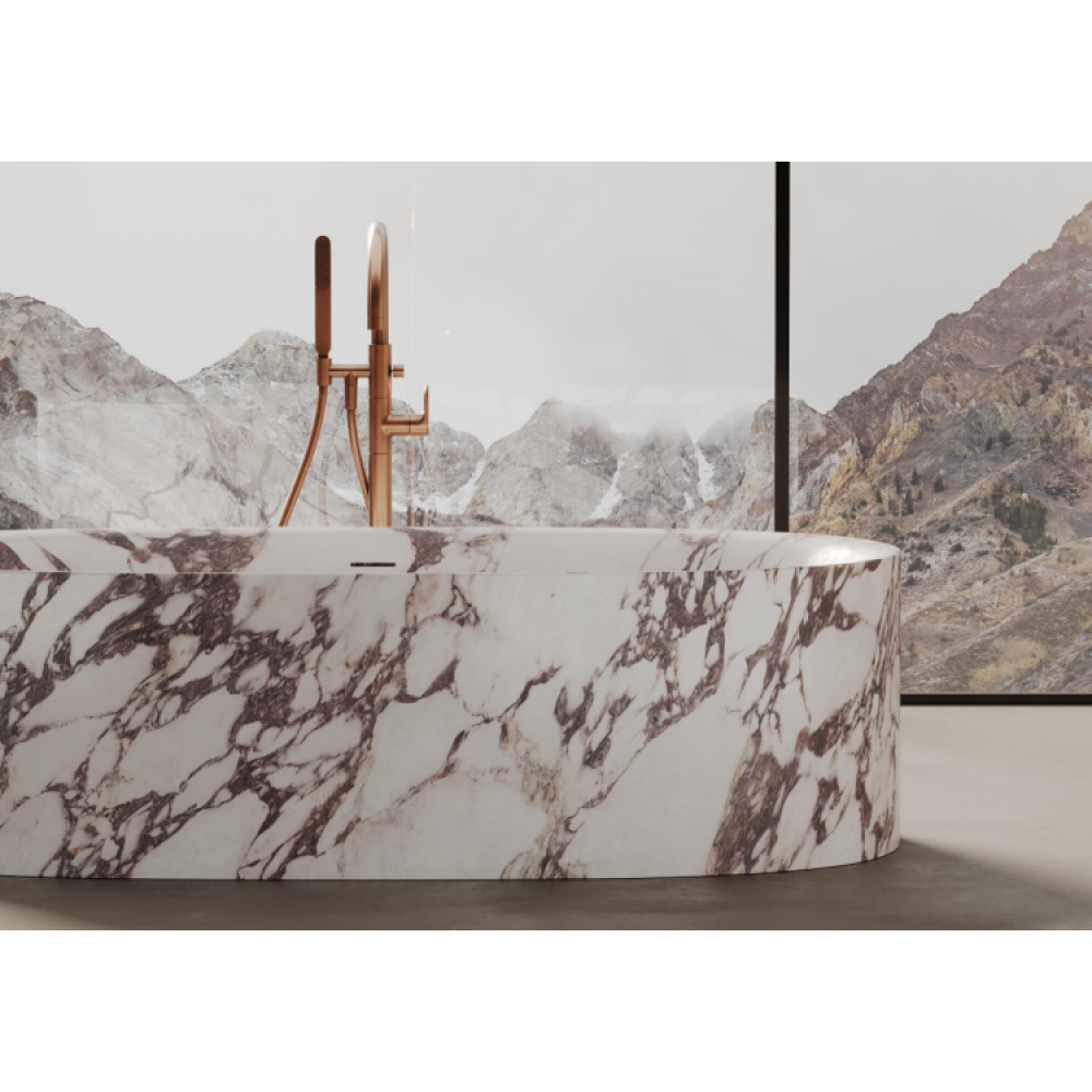 Ванна, DEA Design, Cremona, шгв 1800*950*500, цвет-carrara (белый мрамор)