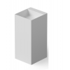 Раковина, DEA Design, Pedestal Basin, шгв 480*480*900, отверстия для смесителя-отсутствуют, цвет-белый матовый